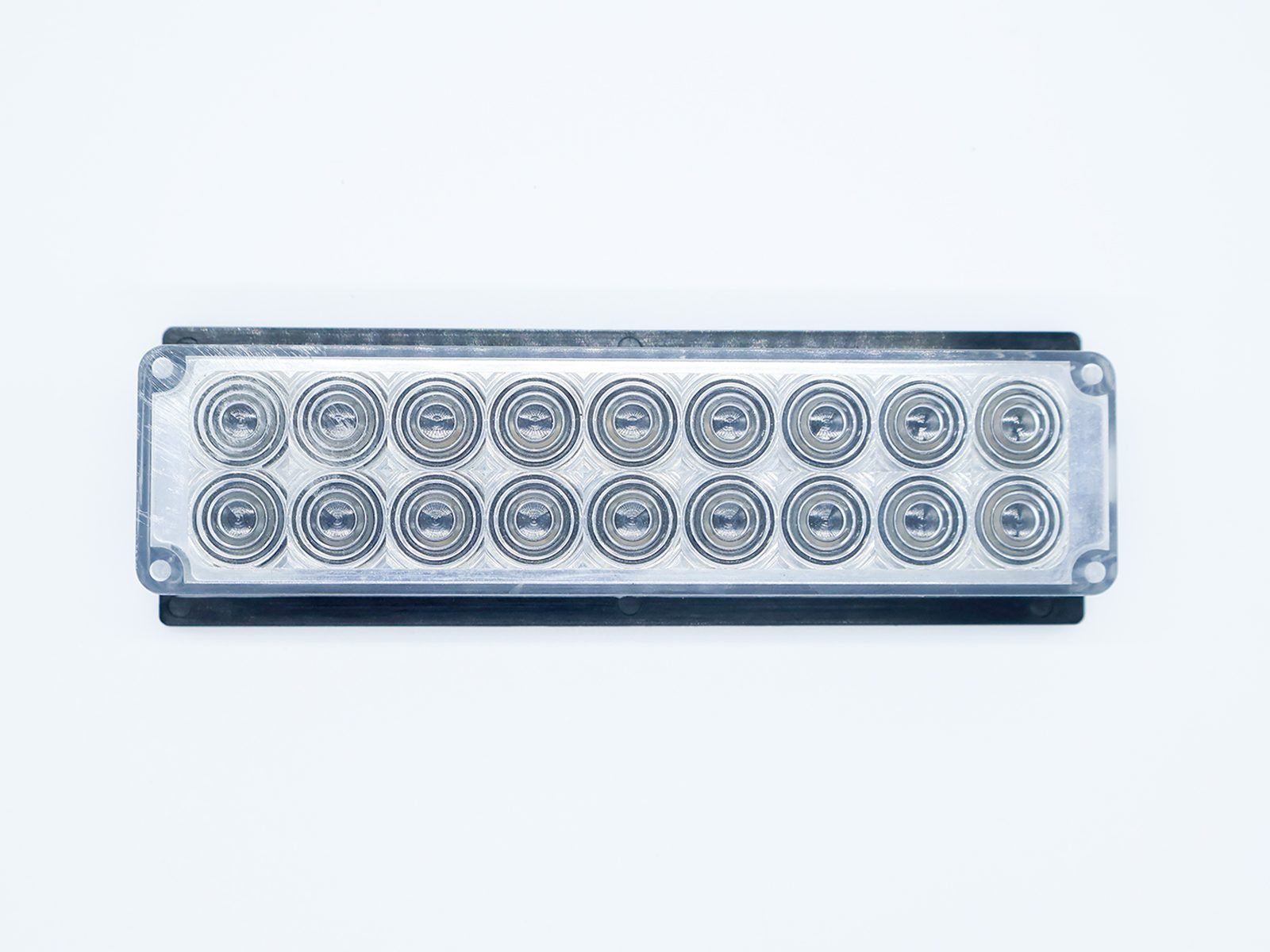 Banco de leds con formato reflectivo para vehículo policial